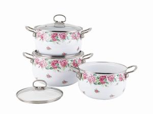 Quality Enamelled cookware set wholesale