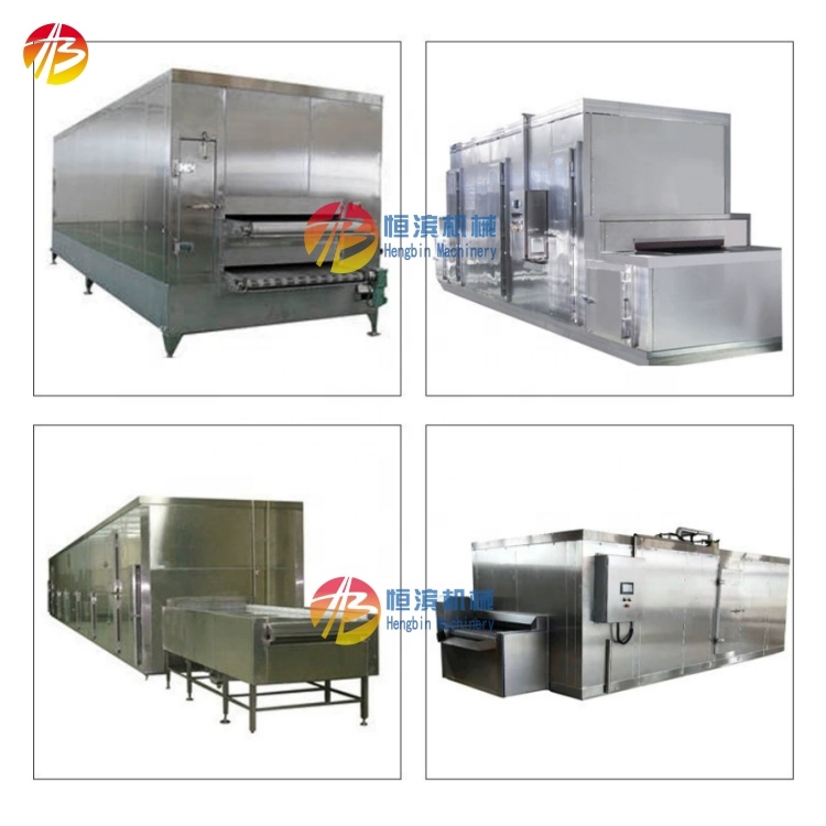 Freeze Fruit Pulp Seafood Industrial Freezer 10-60min Freezing Time 800mm Inlet Width
