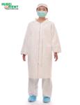 Latex Free Tyvek Disposable Lab Coats With Korean Collar