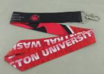 Celebration Promotional Lanyards Printing Stain Material Neck Ribbon With Twist