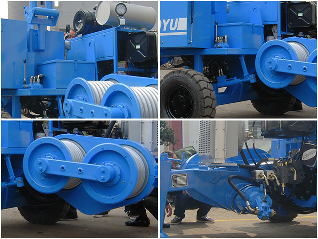 Power Line 77kw 103hp Diesel 40kN Hydraulic Cable Puller Machine