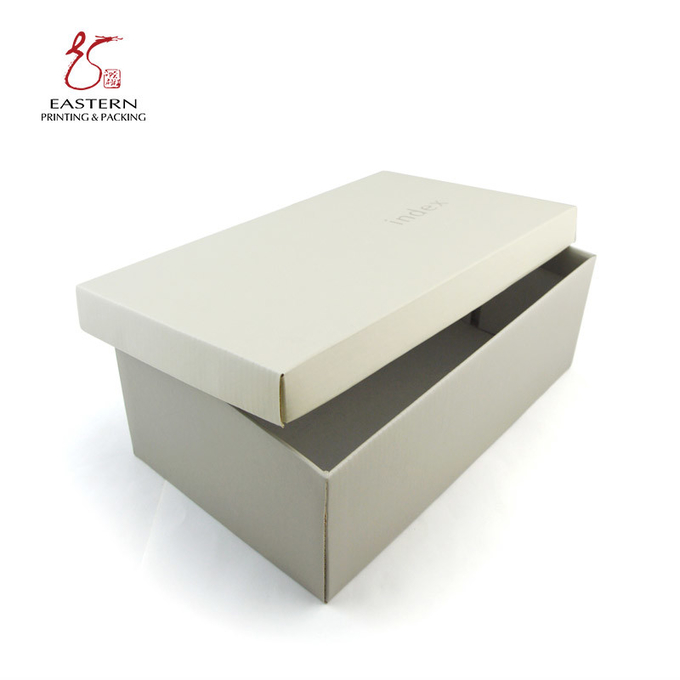 1pc Pink Corrugated Shoe Box Packaging CMYK Pantone With Kraft Inside