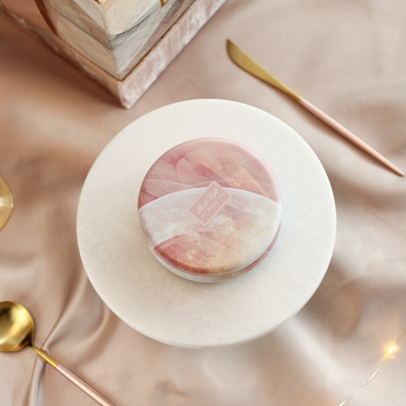 Antirust Dustproof Small Round Tin Box , Ultraportable Round Gift Tins