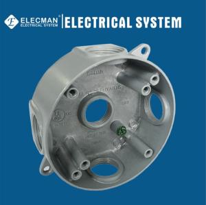 Quality 4&quot; Round Weatherproof Electrical Exterior Receptacle Box Aluminum wholesale