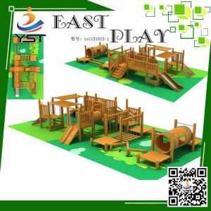 Quality Security Wooden Playground Equipment Yst151015-1 Two Years Warranty wholesale