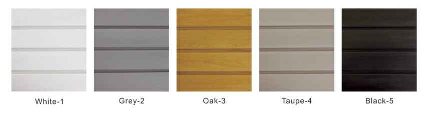 White Woodgrian Garage Wall Panels Customized Length For Storage