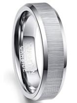 6MM/8MM Polished Tungsten Steel Carbide Wedding Engagement Rings with Setting