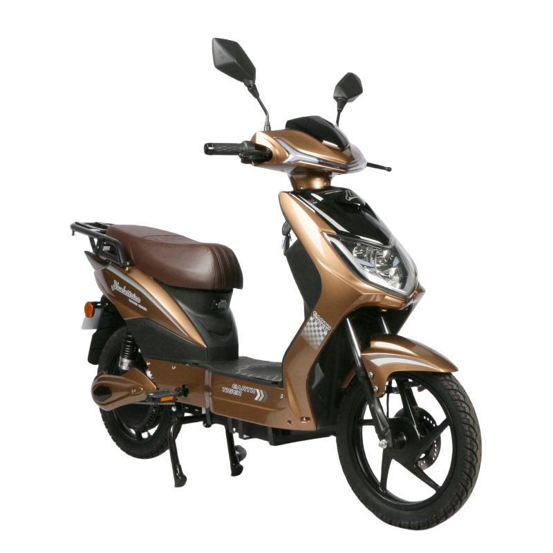 Steel Frame Electric Moped Bike With Pedals LCD Display 48V 31.2Ah Lithium Battery