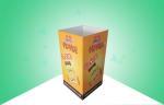 Popular Retail Dump Bins Cardboard Promoting Cookies , Easy Assemble