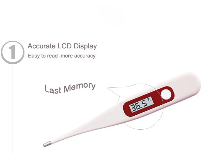 Professional accurate non-toxic LCD digital thermometer medical electric digital thermometer