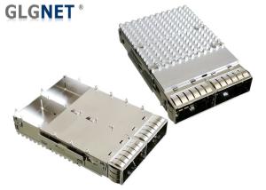 Quality Silver Silver SFP Cage Assembly 1X2 Ganged OHSAS18001 Certification wholesale