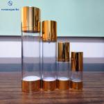Gold Plating Airless Cosmetic Bottles 30ML 50ML 80ML 100ML 120ML