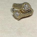 diamonds ring with 18kt gold with yellow gold or white gold
