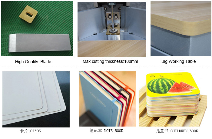 Straight Angle Paper Cutting Machine Rigid Box Making Machine