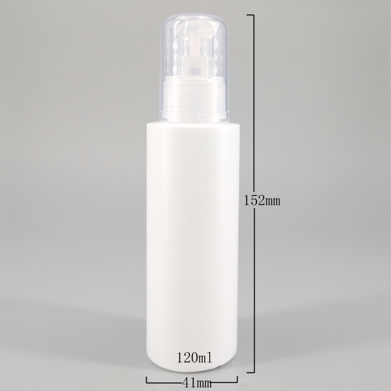 Cylinder Plastic Spray 120ml 4oz Cosmetic Lotion Bottle