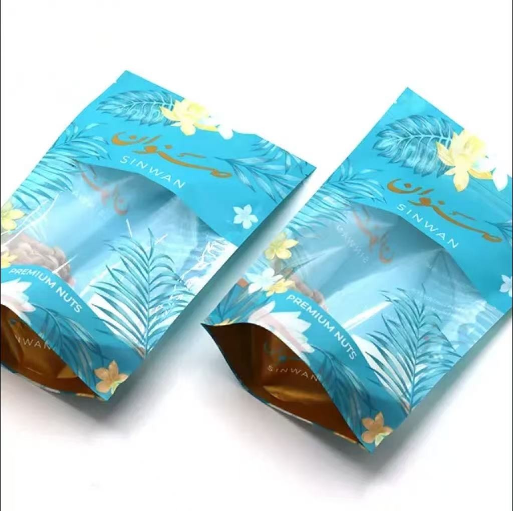 Custom Plastic Bags Food Packaging Bag Plastic Aluminum Foil Mylar Zipper Ziplock Bag Stand Up Pouch Doypack For Nuts Snack