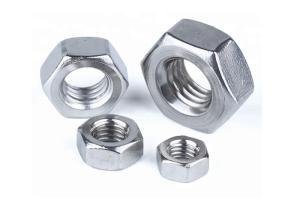 Quality Carbon Steel Cable End Fittings Yellow Zinc Plated Surface Treatment Hex Nuts wholesale