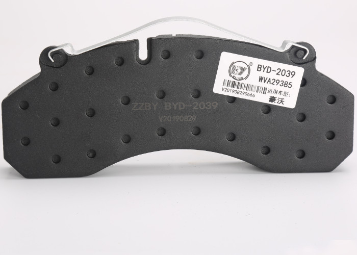 Black Disc Friction Brake Pads High Temperature Resistant No Noise