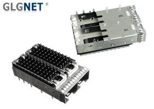 Quality Heat Sink SFP Solutions 2 Ports Metal GLGNET Sfp+ Cage 3.05 Mm Press Fit Pin 10G wholesale