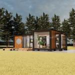 Modern Design Luxury Glass Wall Prefab Container House StrayBirds Prefabricated