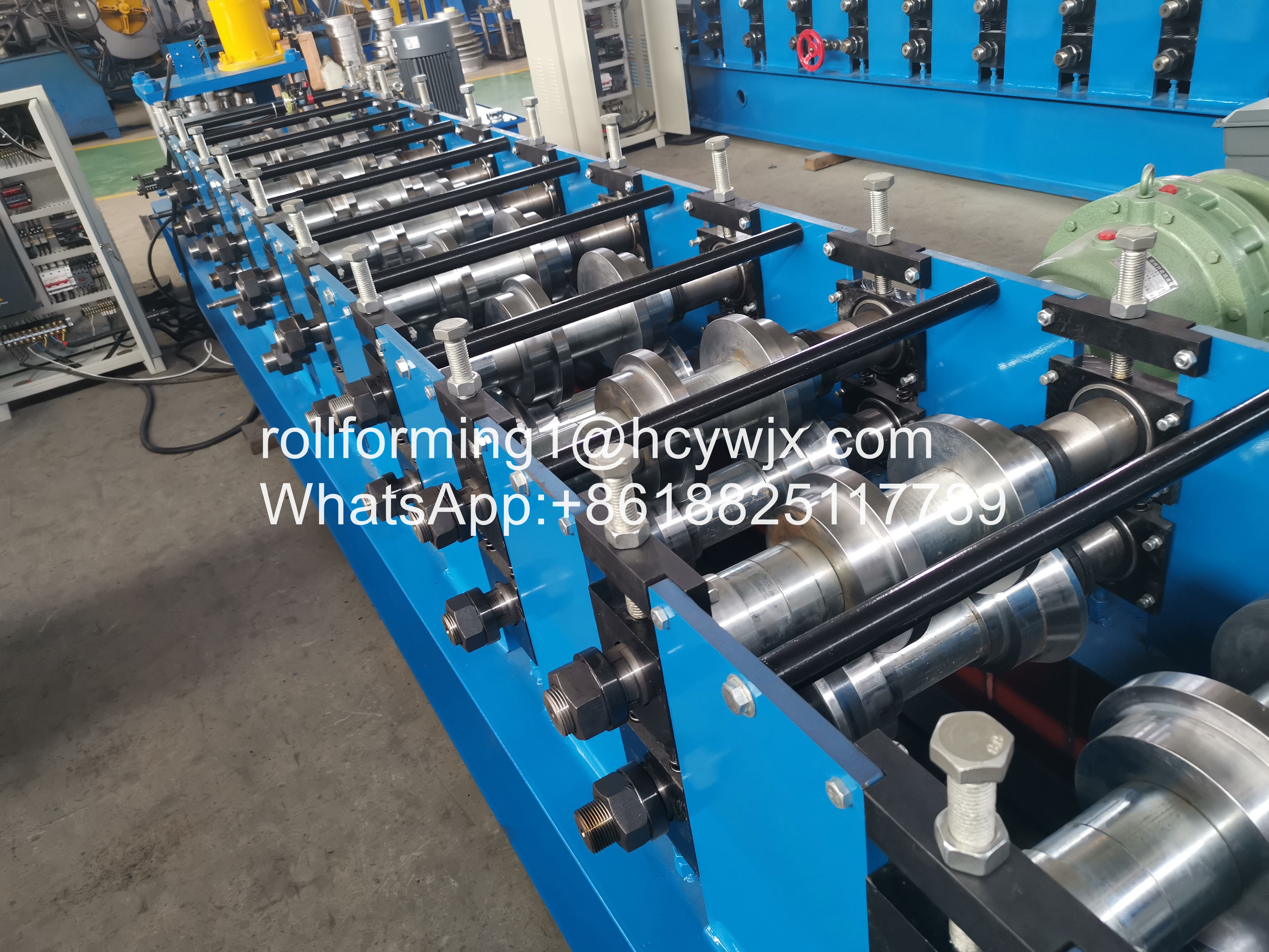 380v GI 1.5mm Steel Door Frame Roll Forming Machine