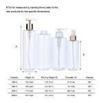 Transparent Trigger Sprayer Bottles 500ml 350ml 300ml Spray With White Caps