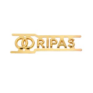 Quality Fashionable Handbag Metal Tags Logo Plate Brand Metal Letter Label Bag Tag Hardware wholesale