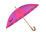 Automatic Custom Promotional Umbrellas 16 Ribs 25 Inches Wooden Shaft