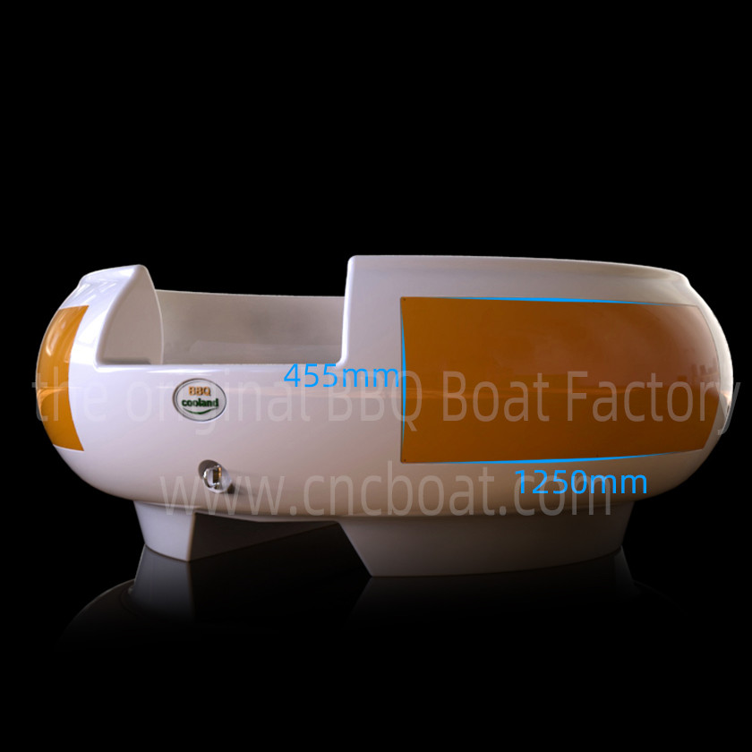 30cm Depth 8 Adults 250cm Donut FRP Fiberglass BBQ Boat