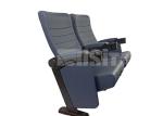 Ergonomics Full PU Folding Commercial Theater Seating 90 Degree Angle Arm Steel