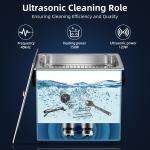 SUS304 Stainless Steel Ultrasonic Cleaner 3.5L Pro w/ 150W Heater Digital Timer