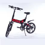 Durable 7 Speed Collapsible E Bike Removable Battery 20 Inch 350W Motor