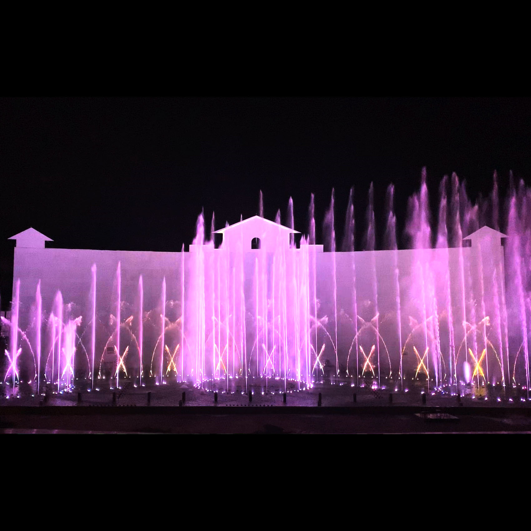 Large Project Water Music Outside Dancing Water Fountain