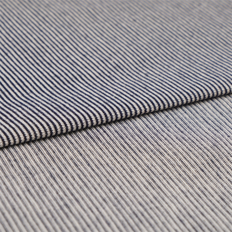 Healthy And Breathable And Good Texture Striped Knit Fabric For Casual Wear