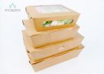 Takeaway Sandwich Containers , Clear Lid Disposable Salad Containers To Go