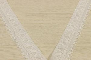 Quality Multiusage Geometric Shape Guipure Lace Trims 100% Polyester Any Color wholesale