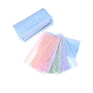 Quality Colorful Kids Disposable Mask Breathable For Filtering Dust Pollen Bacteria wholesale