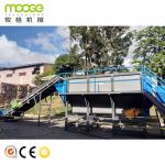 Semi Automatic Plastic Film Recycling Machine Mulching HDPE Waste