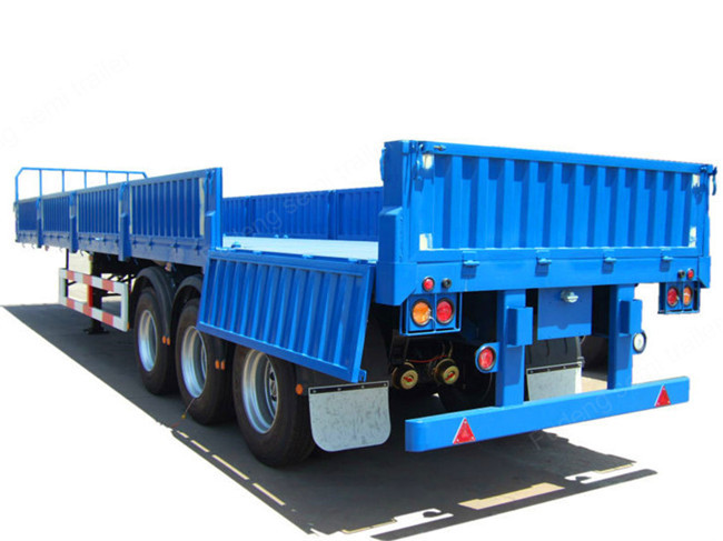 Enclosed cargo side wall semi trailer 3 axles load 40 ton for sale