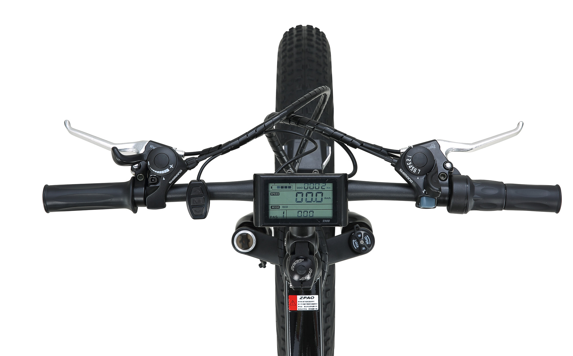 Luxury Style 48V 500W Motor 26" *4.0 Fat Tyre Folding Electric Bike with Adjustable Stem