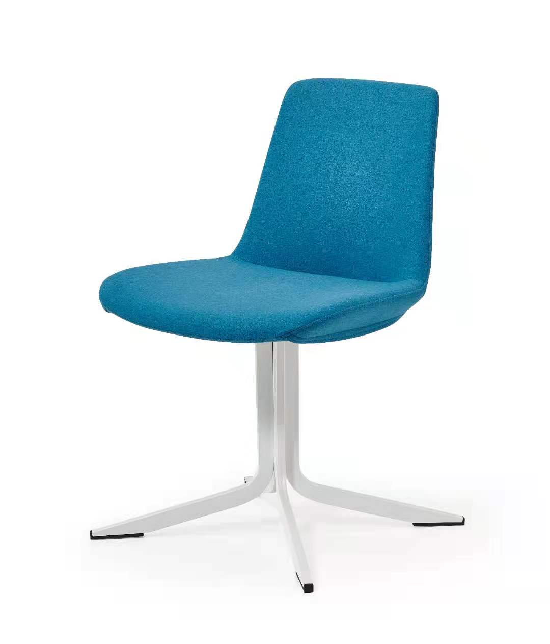 NO Folded Office Fashion Sofa Chair with Metal Legs and Multi-color Fabric Lounge