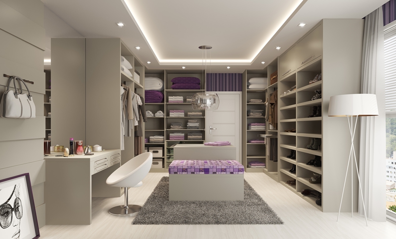 Modern Bedroom Furniture Wooden Wardrobe Closet with Sliding Mirror and NO Folded Style