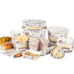 Customized Fast Food Packaging Box for Burger and French Fry in Recyclable