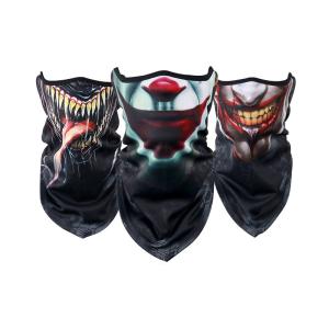 Quality Sweat-proof Breathable Comfortable Pattern Outdoor Riding Bicycle Mouth Shield Motorcycle Face Mouth Shield Neck Head Scarf wholesale