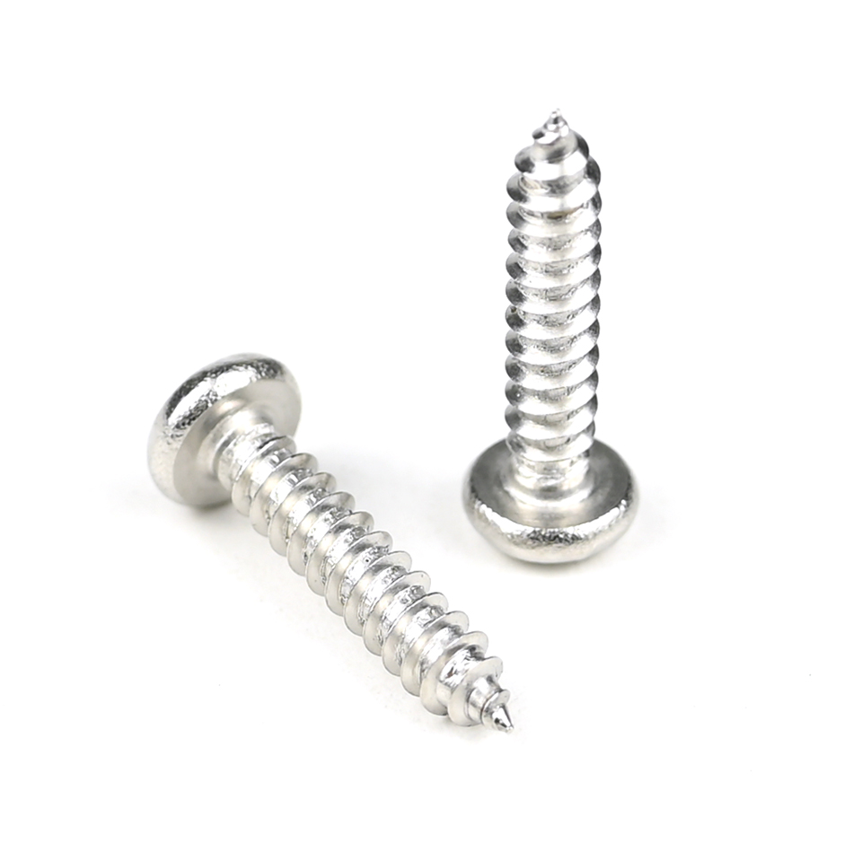 100% QC Tested 304 Stainless Steel Pan Head Self Tapping Screw 8 X20 with Square Drive