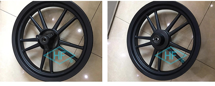 14 Inch Motorcycle Wheel Parts Black Front Rear Scooter Aluminum Alloy Parts