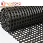 High Tensile Polyester Geogrid 120kn PVC Coated 5m Width for Road Building