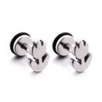 Wholesale cheap price stainless steel body jewelry flower stud earrings for