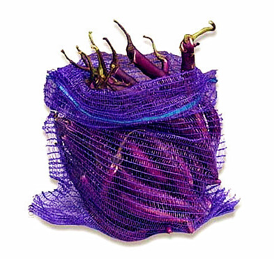 Material Pe Reusable Mesh Produce Bags , Tubular Knitted Plastic Mesh Sleeving