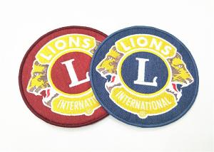 Quality Club Souvenir Embroidered Badge Patches Lion Logo Cotton Fabric wholesale